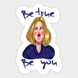 pretty fat woman Sticker